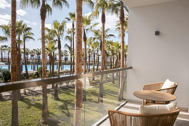 Wine & Books by the Sea Algarve Resort - Beispiel Balkon Doppelzimmer Superior Poolblick (Zimmercodierung DSP)