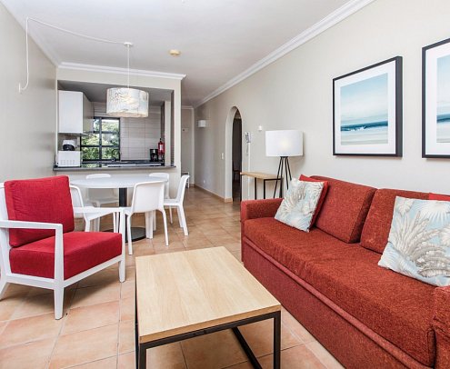 Alfagar Village - Wohnbeispiel Appartement Meerblick (Zimmercodierungen ABG, ABM, OBG & OBM)