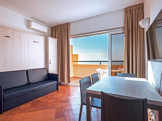 Meia Praia Lagos Beach Club Apartments - Wohnbeispiel Apt. 1 Schlafzimmer Meerblick (Zimmercodierung A3M)