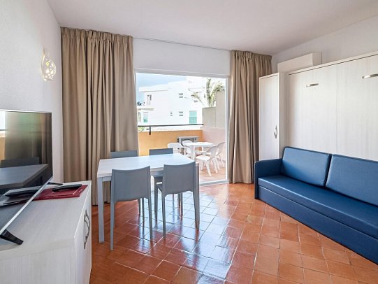 Meia Praia Lagos Beach Club Apartments - Wohnbeispiel Studio Landblick (Zimmercodierung SBL)