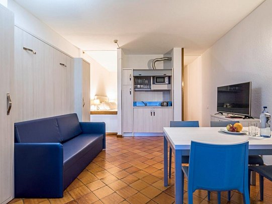 Meia Praia Lagos Beach Club Apartments - Wohnbeispiel Studio Landblick & Meerblick (Zimmercodierungen SBL & S1M)