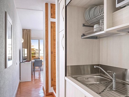 Meia Praia Lagos Beach Club Apartments - Wohnbeispiel Studio Landblick & Meerblick (Zimmercodierungen SBL & S1M)