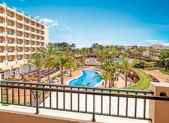 3HB Guaraná - Beispiel Balkon Doppelzimmer Poolblick (Zimmercodierung D3P)