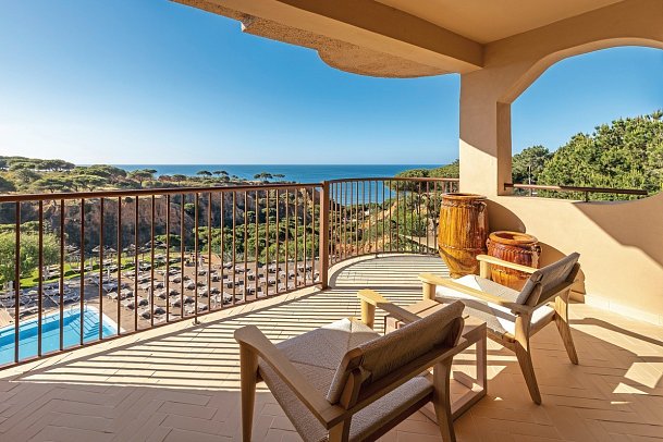 3HB Falésia Beach - Beispiel Balkon Doppelzimmer Superior Meerblick (Zimmercodierung DSM)