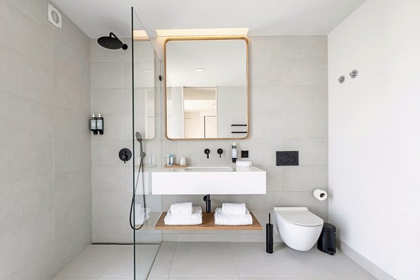 White Shell Beach Villas - Beispiel Bad (Zimmercodierung OS1)