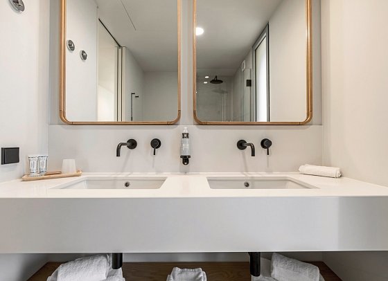 White Shell Beach Villas - Beispiel Bad Appartement (Zimmercodierung AB1)