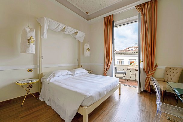 Hotel Kraft - Wohnbeispiel Doppelzimmer Superior Balkon (Zimmercodierung DS1)