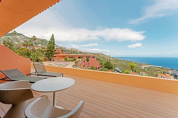 Quinta Splendida Wellness & Botanical Garden - Beispiel Balkon SPA Suite Meerblick (Zimmercodierungen WB1 & WBM)