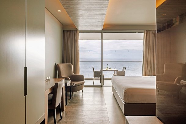 Saccharum Resort - Wohnbeispiel Doppelzimmer Meerblick (Zimmercodierungen D1M, D2M & D3M)