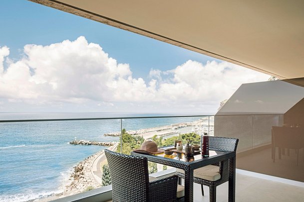 Saccharum Resort - Wohnbeispiel Doppelzimmer SPE Meerblick (Zimmercodierung DMM)