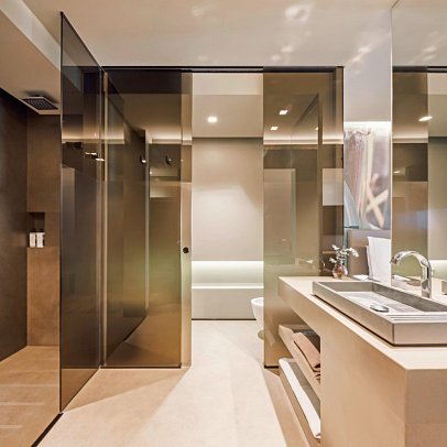 Saccharum Resort - Beispiel Bad Suite Meerblick (Zimmercodierungen W1N & W1M)