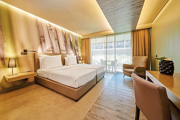 Saccharum Resort - Wohnbeispiel Doppelzimmer Innenhof (Zimmercodierungen DB1 & DB2)