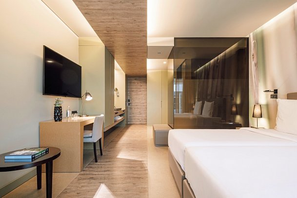 Saccharum Resort - Wohnbeispiel Doppelzimmer Innenhofblick (Zimmercodierungen DB1 & DB2)