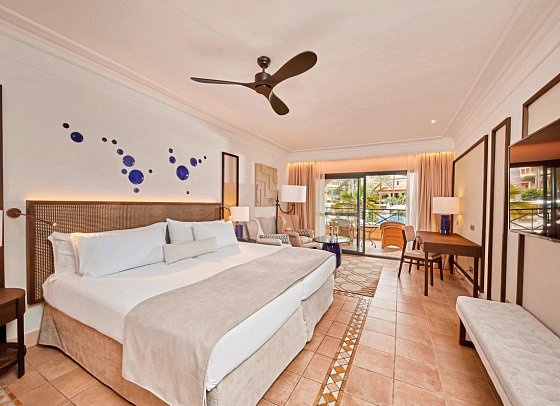 Secrets Bahía Real Resort & Spa - Wohnbeispiel Juniorsuite Poolblick (Zimmercodierung JBP)