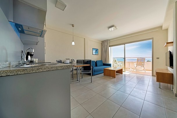 Servatur Alameda de Jandía - Wohnbeispiel Appartement 1 Schlafzimmer Premium Meerblick Obere Etagen (Zimmercodierung AMM)