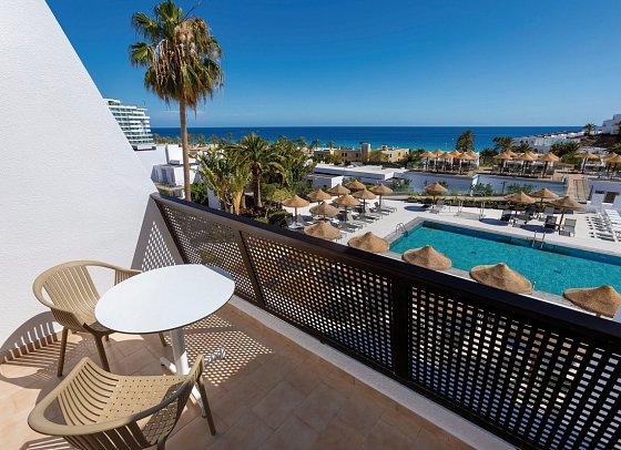 Sol Fuerteventura Jandia - All Suites - Wohnbeispiel Juniorsuite Meer- und Poolblick (Zimmercodierungen J3M & J4M)