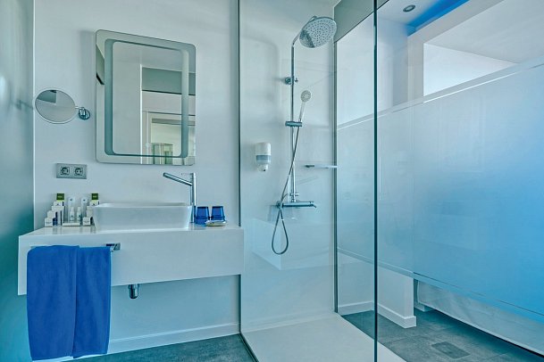 La Marquesina Hotel Boutique - Wohnbeispiel Doppelzimmer Deluxe Meerblick (Zimmercodierungen DDM & DPM)