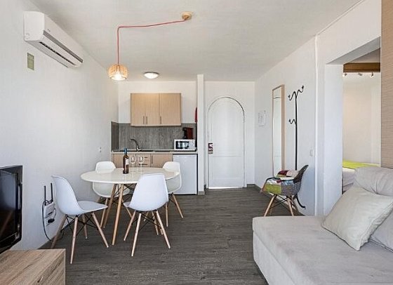 LIVVO Galera Beach - Wohnbeispiel Appartements 1 Schlafzimmer Meerblick (Zimmercodierung ABM)