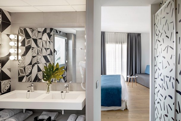 AQUA Hotel Onabrava & Spa - Wohnbeispiel Juniorsuite (Zimmercodierung JB1)
