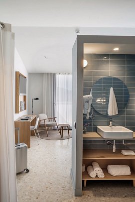 AQUA Hotel Silhouette & Spa - Badbeispiel Doppelzimmer Penthouse (Zimmercodierung DB2)