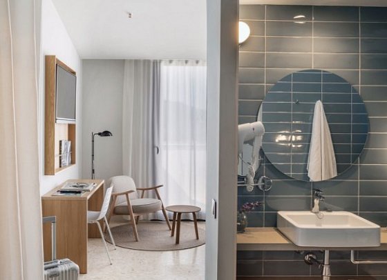 AQUA Hotel Silhouette & Spa - Badbeispiel Doppelzimmer Penthouse (Zimmercodierung DB2)