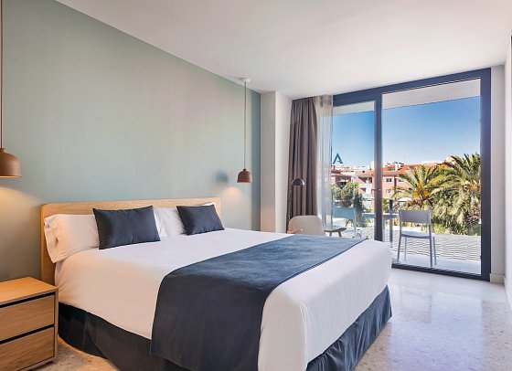 AQUA Hotel Silhouette & Spa - Wohnbeispiel Doppelzimmer Premium (Zimmercodierung DM1)