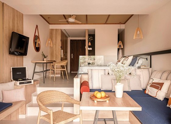 Zel Costa Brava - Wohnbeispiel Zel Juniorsuite Gartenblick (Zimmercodierungen JB1 & JB3)