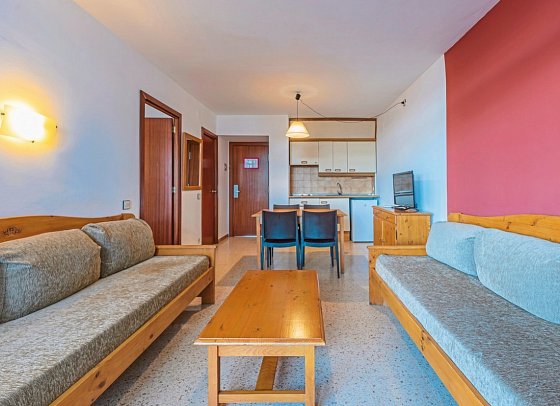 Aparthotel Xon's Platja - Wohnbeispiel Appartement 1 Schlafzimmer (Zimmercodierung AB1)