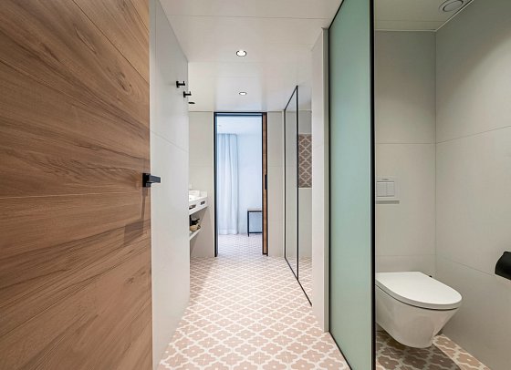 Neptuno & Spa - Badbeispiel Juniorsuite Balkon (Zimmercodierung JB1)