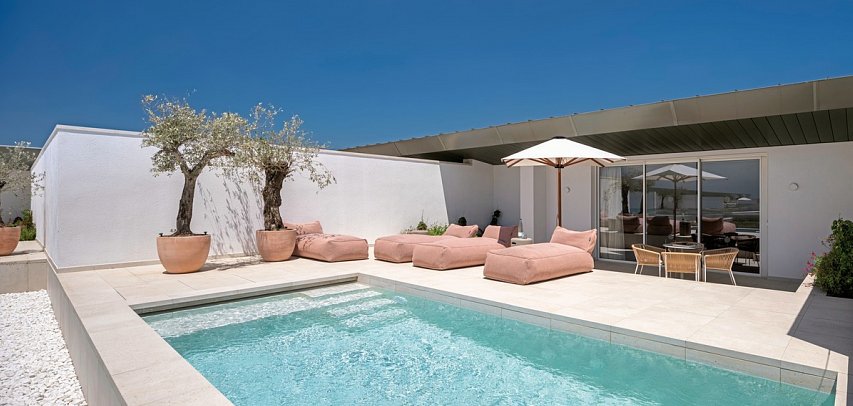 Atzavara Hotel & Spa - Wohnbsp. Suite Privatpool Meerblick Typ Penthouse (Zimmercodierung W1R)