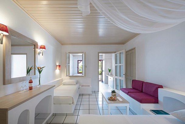 Canvas by Mitsis Cretan Village - Wohnbeispiel Appartement 2 Schlafzimmer Gartenblick (Zimmercodierung OBG)