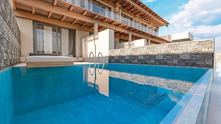 Sentido Amounda Bay - Wohnbeispiel Juniorsuite Privat Pool (Zimmercodierung J1R)