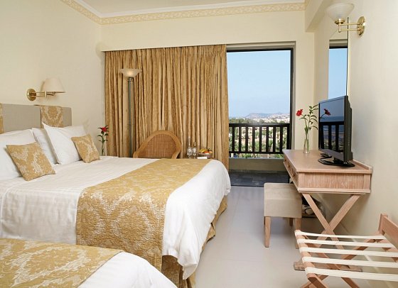 Aquila Rithymna Beach - Wohnbeispiel Doppelzimmer Gartenblick (Zimmercodierung DBG)