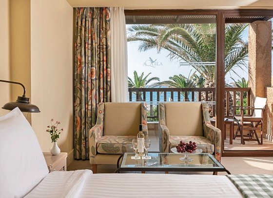 Aquila Rithymna Beach - Wohnbeispiel Familienzimmer Meerblick (Zimmercodierung FBM)