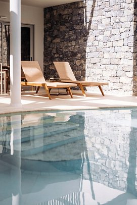 Ostria Resort & Spa - Wohnbeispiel Junior-Suite Swim-up (Zimmercodierung JBQ)