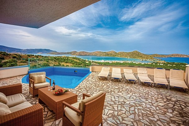Elounda Water Park Residence Hotel - Wohnbeispiel Villa Privatpool (Zimmercodierung VBR)
