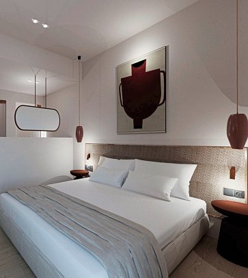 Zeus Hotels Neptuno Beach - Wohnbeispiel Suite (Zimmercodierung WB1)