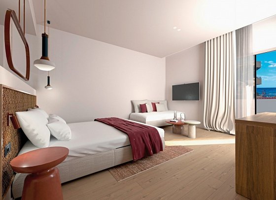 Zeus Hotels Neptuno Beach - Wohnbeispiel Juniorsuite seitl Meerblick (Zimmercodierung JBN)