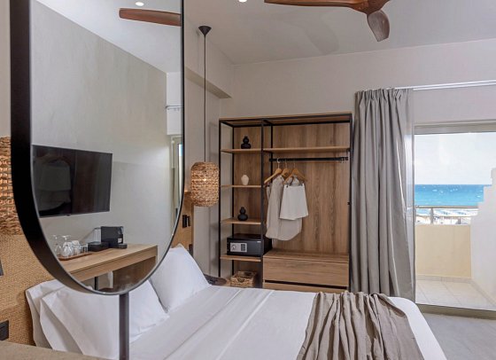 Zeus Hotels Neptuno Beach - Wohnbeispiel Doppelzimmer Premium seitl. Meerblick (Zimmercodierung DMN)