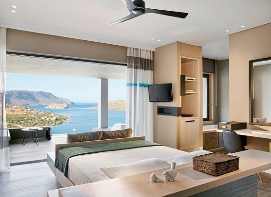 Domes Aulus Elounda, Curio Collection by Hilton - Wohnbeispiel Suite Meerblick Sapphire Zen Privat-Pool (Zimmercodierung W4M)