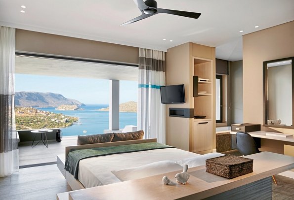 Domes Aulus Elounda, Curio Collection by Hilton - Wohnbeispiel Suite Meerblick Sapphire Zen Privat-Pool (Zimmercodierung W4M)