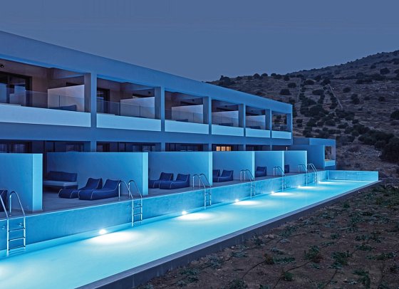 Domes Aulus Elounda, Curio Collection by Hilton - Wohnbeispiel Suite Meerblick Sapphire Zen Gemeinschaftspool (Zimmercodierung W2M)