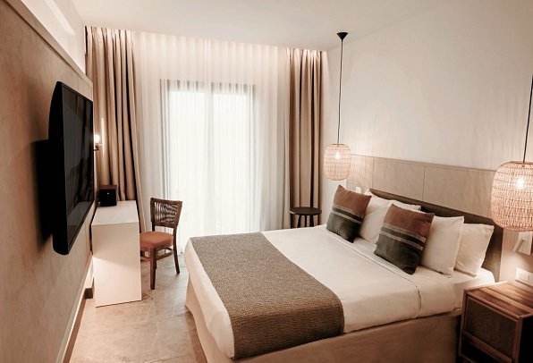 Domes Aulus Elounda, Curio Collection by Hilton - Wohnbeispiel Doppelzimmer Meerblick Sapphire Cozy Nest (Zimmercodierung DBM)