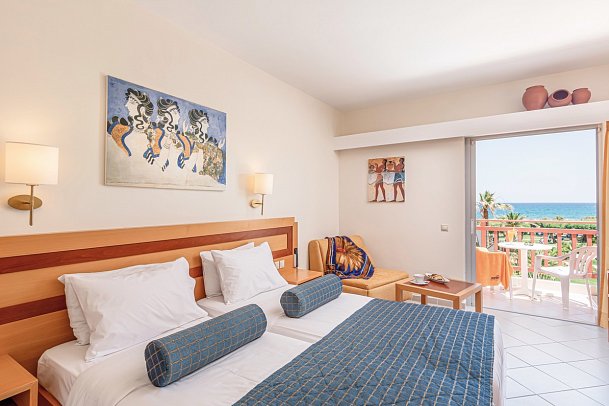 Anissa Beach - Wohnbeispiel Doppelzimmer Meerblick (Zimmercodierung DBM)