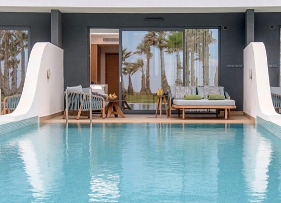 Lyttos Mare - Wohnbeispiel Juniorsuite Deluxe Meeresfront Privat Pool (Zimmercodierung JDR)