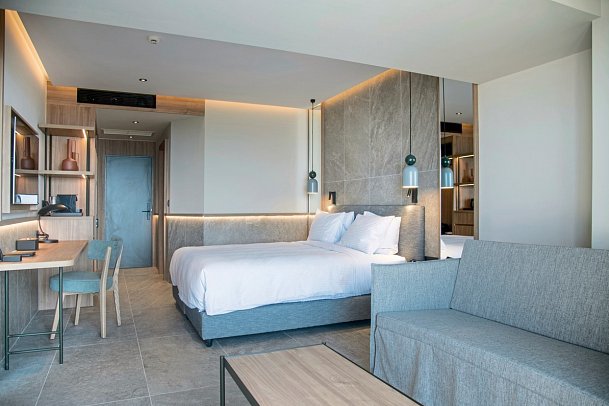 King Minos Retreat Resort & Spa - Wohnbeispiel Doppelzimmer Gartenblick (Zimmercodierung DBG)