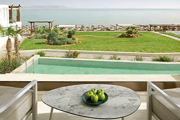 Mitsis Selection Rinela - Wohnbeispiel Doppelzimmer Superior Meeresfront (Zimmercodierung DSO)