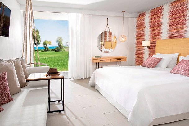 Agapi Beach Resort - Wohnbeispiel Bungalow seitl. Meerblick (Zimmercodierung BBN)