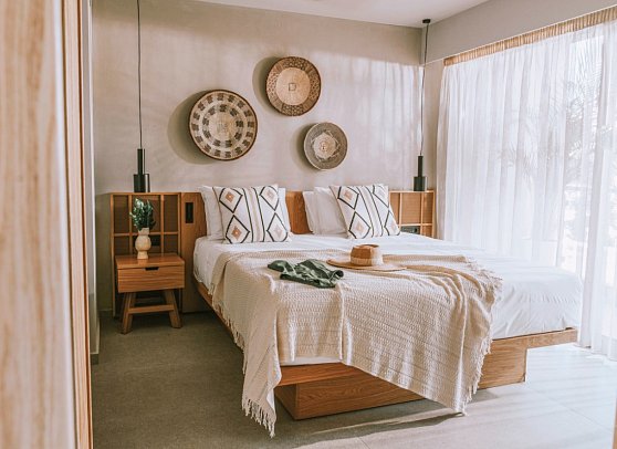 Sentido Unique Blue Resort - Wohnbeispiel Sentido Zimmer mit begehbarem Kleiderschrank (Zimmercodierung D1G)