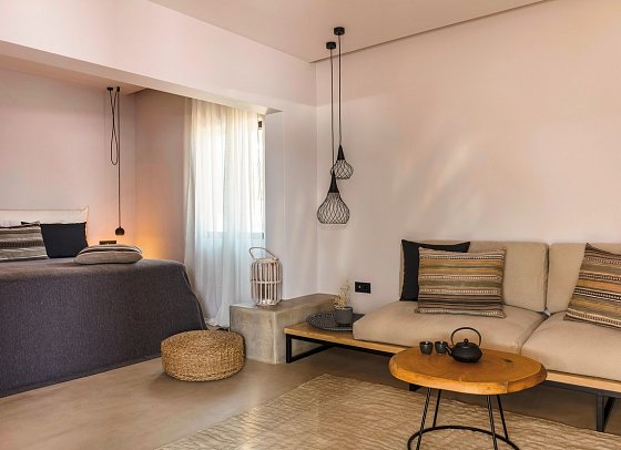 Minos Beach Art - Wohnbeispiel Bungalows Superior Meeresfront (Zimmercodierung BS1)